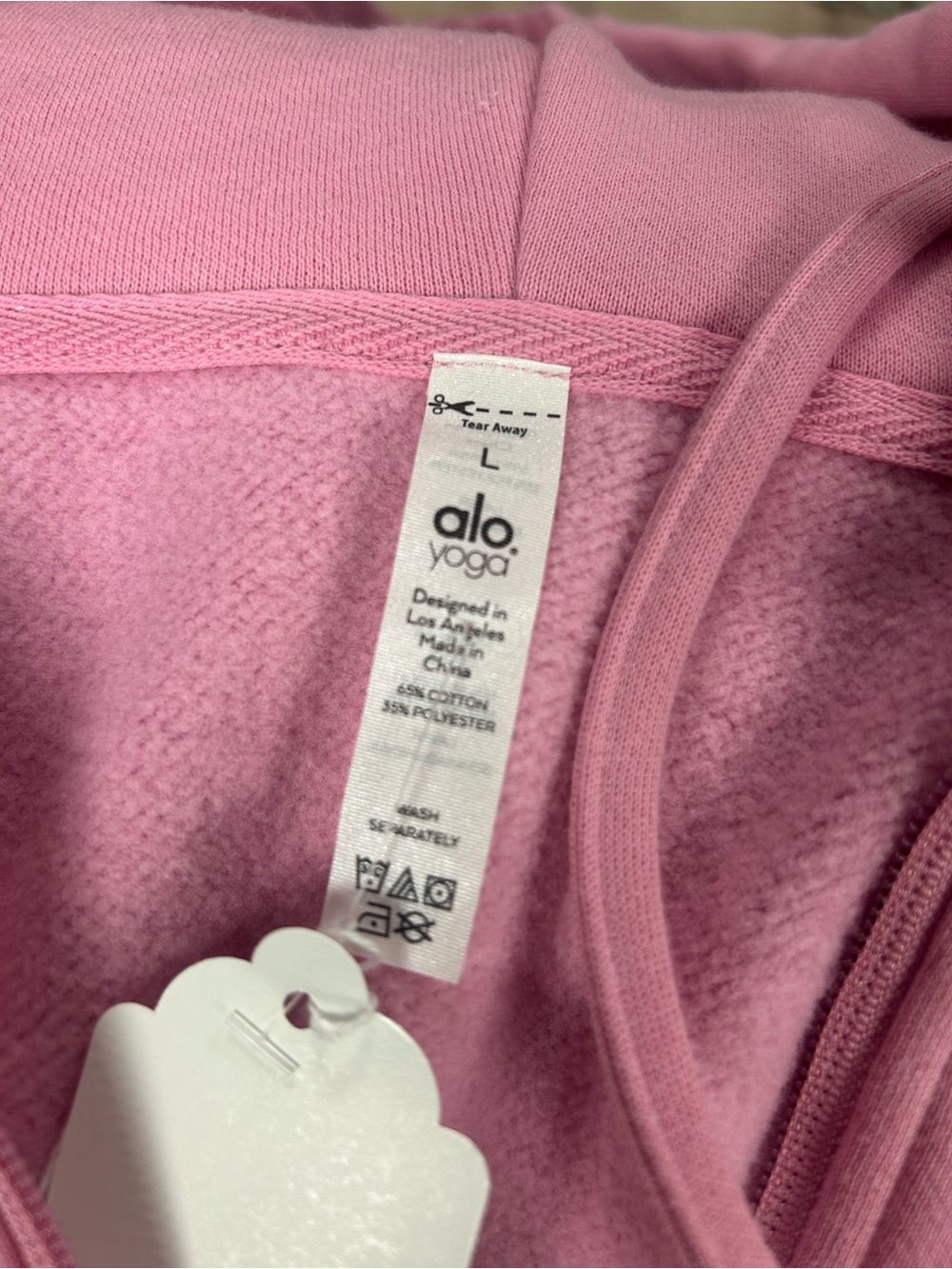 ALO Yoga Pink Ombre Half-Zip Pullover NWT - Picture 7 of 8